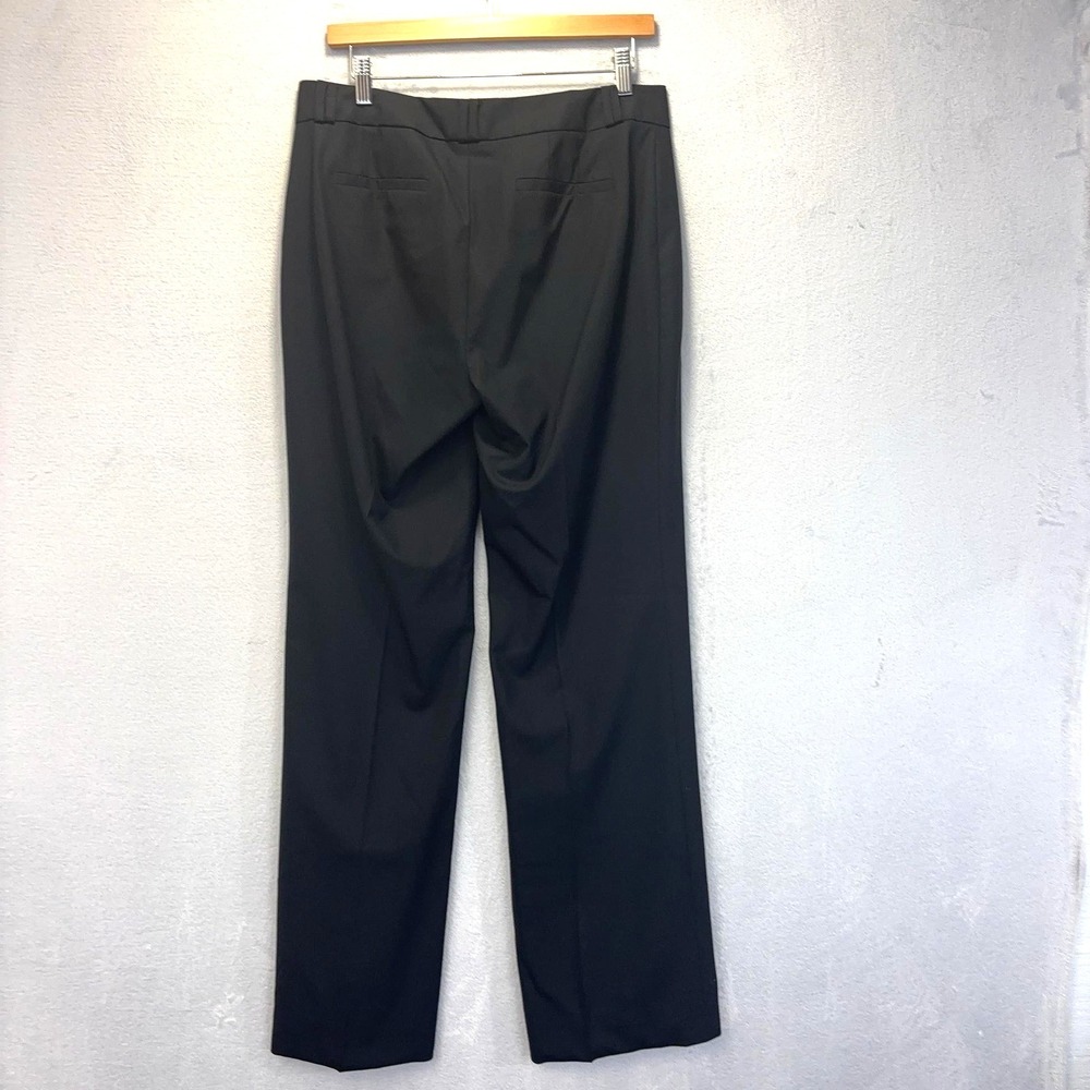 Banana Republic Jackson Curvy Fit Dress Pants Womens Size 10 Black Wool Straight - Picture 2 of 10
